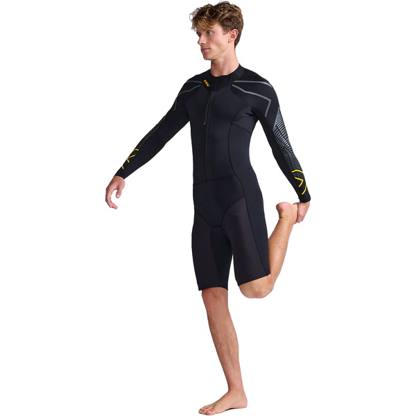 2026 2XU Mens Propel Swim Run Wetsuit MW5479c - Black / Ambition